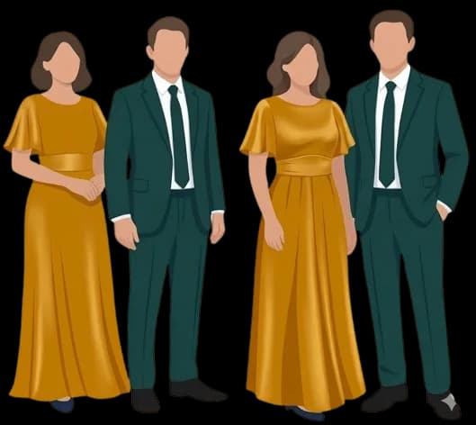 Principal sponsor attire — follow the color palette